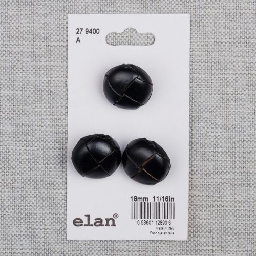 BOUTON ELAN - 18 MM TIGE NOIR - ENS3