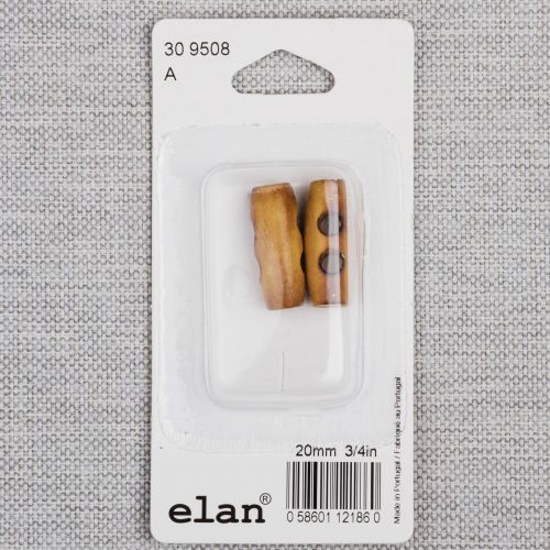 BOUTON ELAN - 20 MM BASCULE BOIS BRULE - ENS2