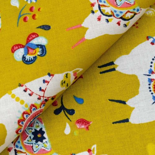 TISSU DÉCO ALPAGA - CURRY