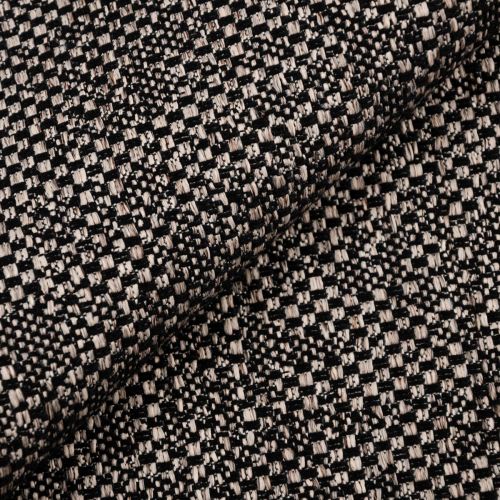 TISSU RECOUVREMENT ILBORGO - NOIR ET TAUPE