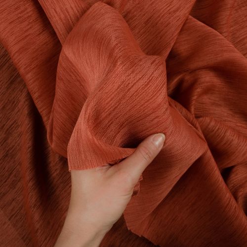 VOILE DÉCO CHECH 300 CM - CAYENNE