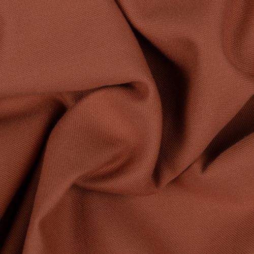 TISSU DÉCO SATIN DE COTON - TERRACOTTA