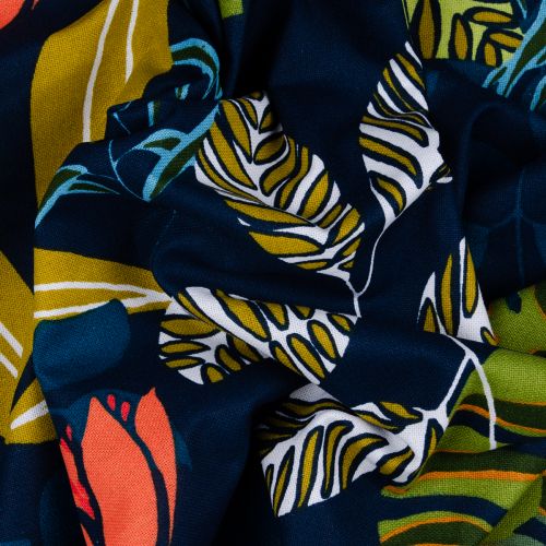 TISSU DÉCO BOREALE - PÉTROLE