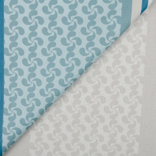 TISSU À NAPPE CIRÉ LAUBURU - CIEL