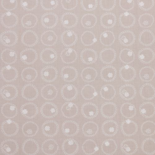 COTON LUCKY CHARM PAR GHAZAL RAZAVI POUR FIGO - FOUR LEAF CLOVER GRIS