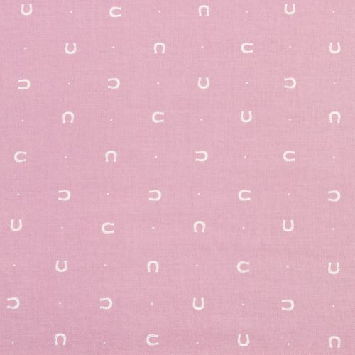 COTON LUCKY CHARM PAR GHAZAL RAZAVI POUR FIGO - HORSESHOE LILAS