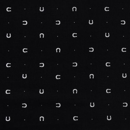 COTON LUCKY CHARM PAR GHAZAL RAZAVI POUR FIGO - HORSESHOE NOIR