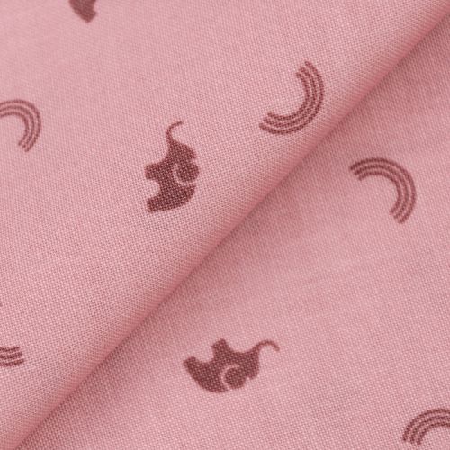 COTON LUCKY CHARM PAR GHAZAL RAZAVI POUR FIGO - ELEPHANT ROSE