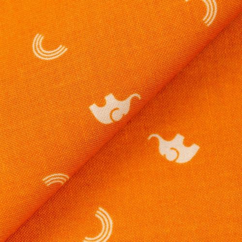 COTON LUCKY CHARM PAR GHAZAL RAZAVI POUR FIGO - ELEPHANT ORANGE
