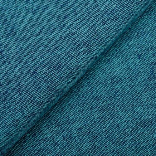 POPELINE DE COTON LIN ESSEX YARN DYED PAR ROBERT KAUFMAN - MALIBU