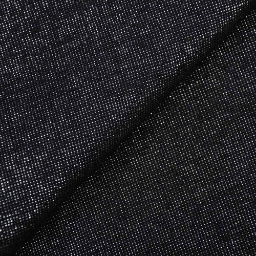 POPELINE DE COTON LIN ESSEX YARN DYED METALLIC PAR ROBERT KAUFMAN - ONYX