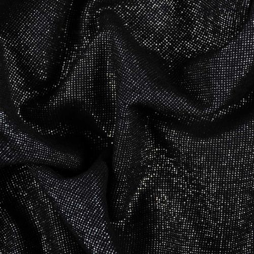 POPELINE DE COTON LIN ESSEX YARN DYED METALLIC PAR ROBERT KAUFMAN - ONYX