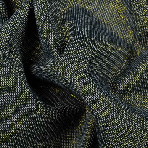 POPELINE DE COTON LIN ESSEX YARN DYED METALLIC PAR ROBERT KAUFMAN - TEMPÊTE