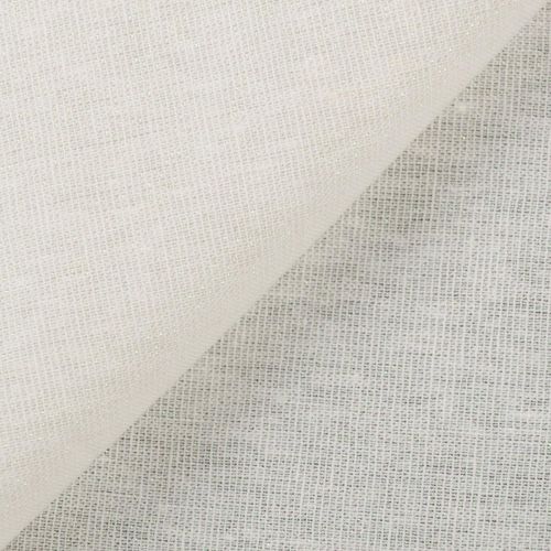 POPELINE DE COTON LIN ESSEX YARN DYED METALLIC PAR ROBERT KAUFMAN - OPALE
