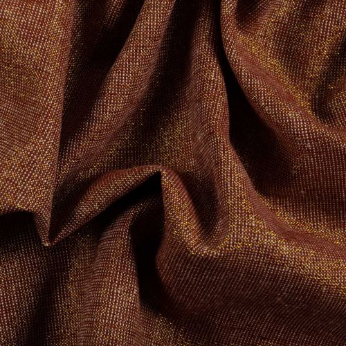POPELINE DE COTON LIN ESSEX YARN DYED METALLIC PAR ROBERT KAUFMAN - CUIVRE