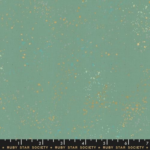 COTON SPECKLED PAR RASHIDA COLEMAN HALE POUR RUBY STAR SOCIETY - AQUA