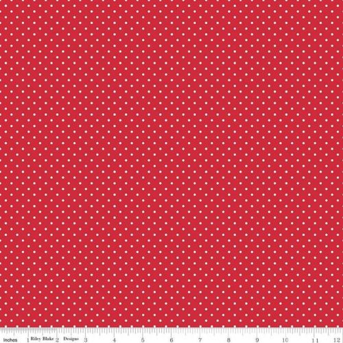 COTON SWISS DOTS PAR RILEY BLAKE - ROUGE