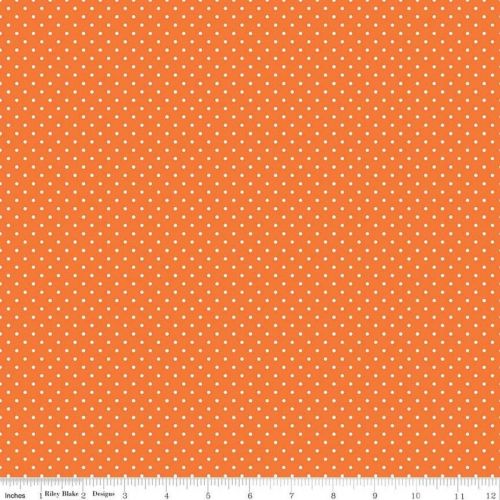 COTON SWISS DOTS PAR RILEY BLAKE - ORANGE