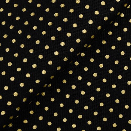 COTON SWISS DOTS PAR RILEY BLAKE - NOIR OR