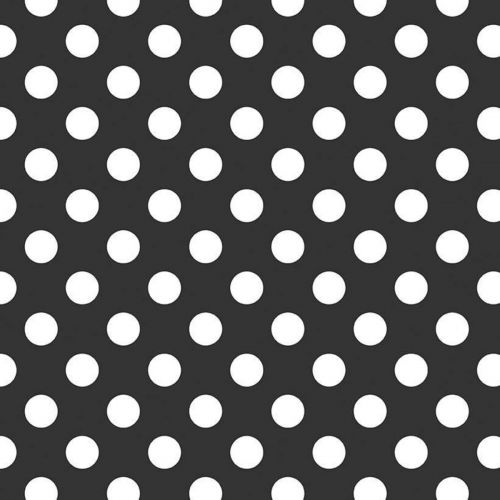 COTON MEDIUM DOTS PAR RILEY BLAKE -  NOIR
