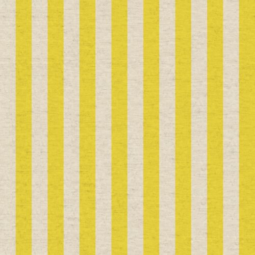 CANEVAS PRIMAVERA PAR RIFLE PAPER CO. POUR COTTON+STEEL - CABANA STRIPE JAUNE