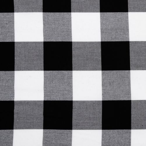 COTON CAROLINA GINGHAM PAR ROBERT KAUFMAN - 2'' TISSÉ NOIR