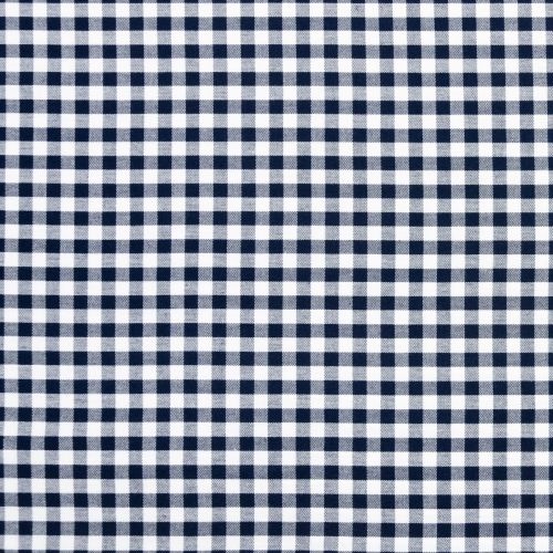 COTON CAROLINA GINGHAM PAR ROBERT KAUFMAN - 1/4'' TISSÉ MARINE