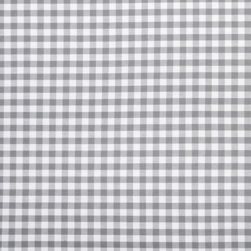 COTON CAROLINA GINGHAM PAR ROBERT KAUFMAN - 1/4'' TISSÉ GRIS