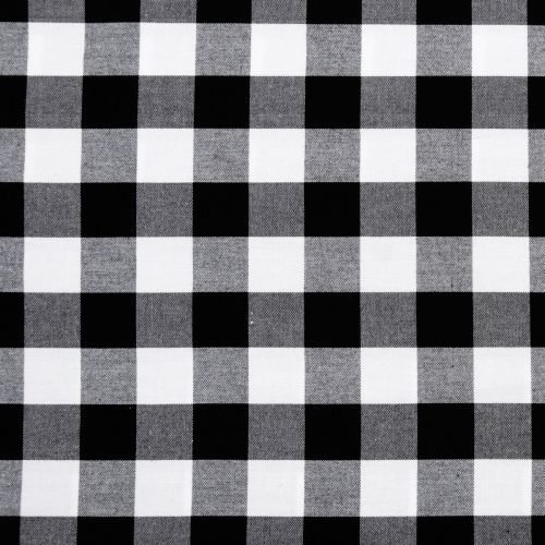 COTON CAROLINA GINGHAM PAR ROBERT KAUFMAN - 1'' TISSÉ NOIR