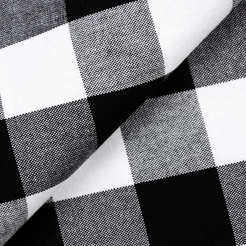 COTON CAROLINA GINGHAM PAR ROBERT KAUFMAN - 1'' TISSÉ NOIR