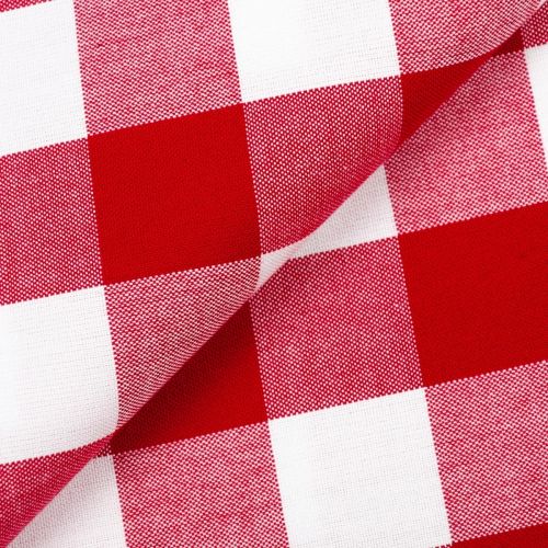 COTON CAROLINA GINGHAM PAR ROBERT KAUFMAN - 1'' TISSÉ ROUGE