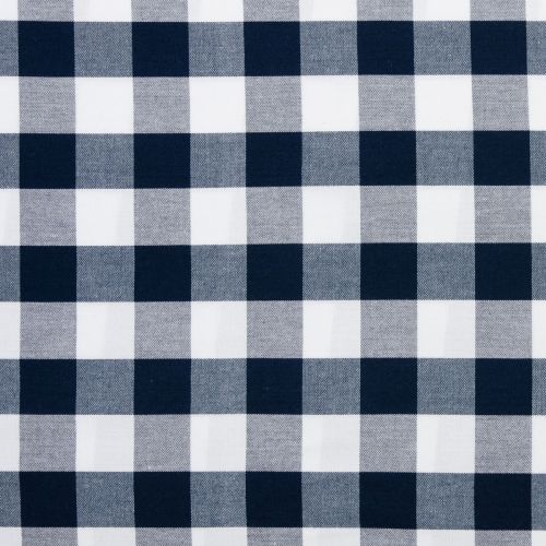 COTON CAROLINA GINGHAM PAR ROBERT KAUFMAN - 1'' TISSÉ MARINE