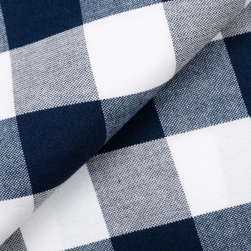 COTON CAROLINA GINGHAM PAR ROBERT KAUFMAN - 1'' TISSÉ MARINE