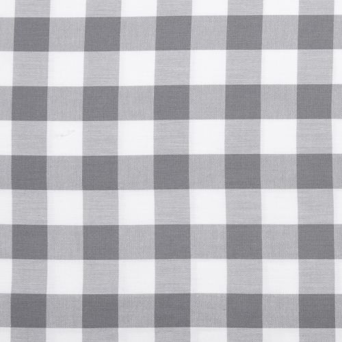 COTON CAROLINA GINGHAM PAR ROBERT KAUFMAN - 1'' TISSÉ GRIS