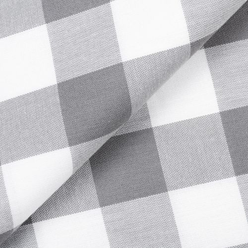 COTON CAROLINA GINGHAM PAR ROBERT KAUFMAN - 1'' TISSÉ GRIS