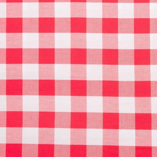 COTON CAROLINA GINGHAM PAR ROBERT KAUFMAN - 1'' TISSÉ CORAIL