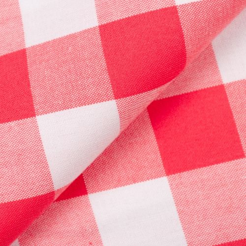 COTON CAROLINA GINGHAM PAR ROBERT KAUFMAN - 1'' TISSÉ CORAIL