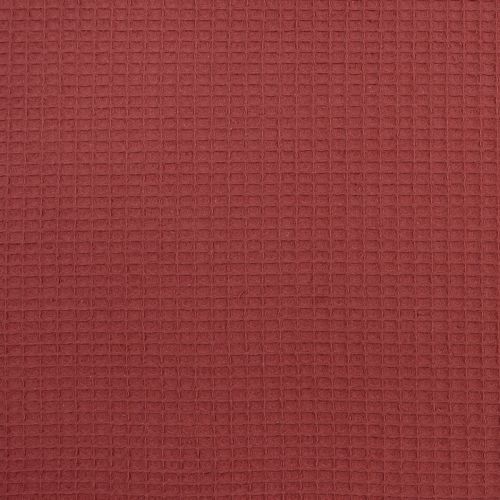 COTON GAUFFRÉ NID D'ABEILLE - CASSIS
