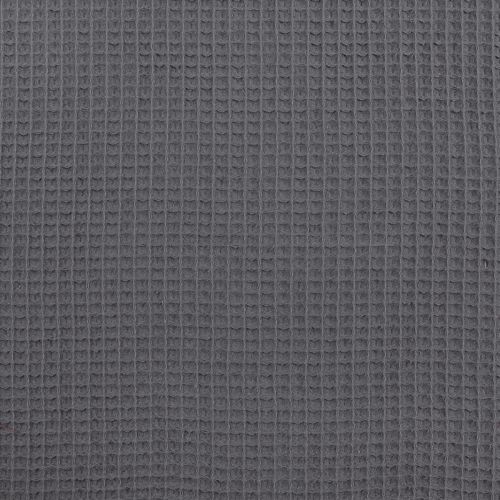 COTON GAUFFRÉ NID D'ABEILLE - GRIS