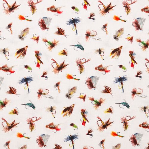 COTON TIGHT LINES PAR AL AGNEW POUR ELIZABETH STUDIO - MOUCHES COQUILLE D'ŒUF