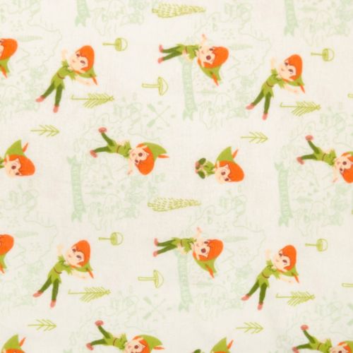 FLANNELETTE PETER PAN & TINKERBELL PAR CAMELOT - NEVERLAND ADVENTURES CRÈME