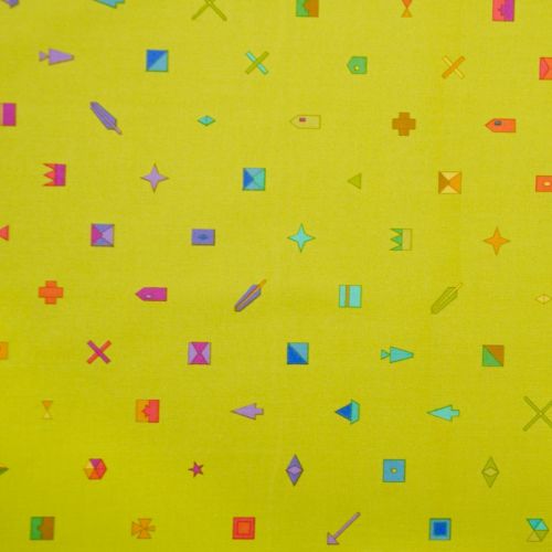 COTON SUN PRINT 2021 PAR ALISON GLASS POUR ANDOVER - TRINKET MARGARITA