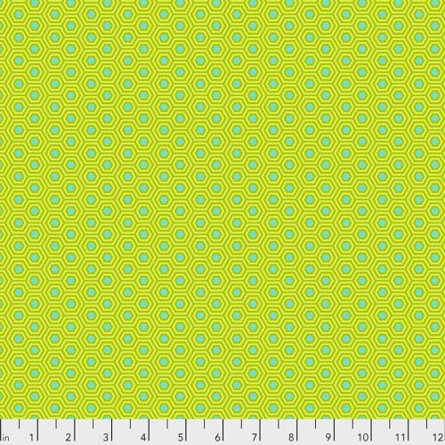 COTON TULA'S TRUE COLORS PAR TULA PINK POUR FREESPIRIT - HEXY CHAMELEON