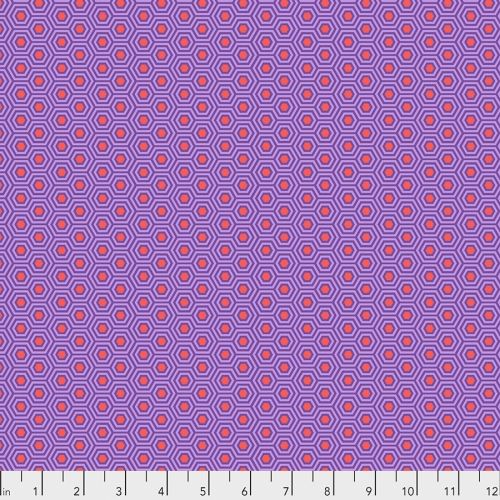 COTON TULA'S TRUE COLORS PAR TULA PINK POUR FREESPIRIT - HEXY FIRE FISH