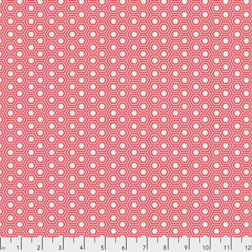 COTON TULA'S TRUE COLORS PAR TULA PINK POUR FREESPIRIT - HEXY FLAMINGO