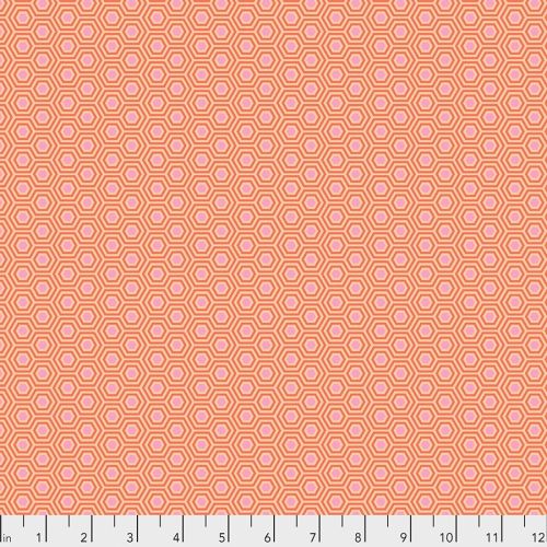 COTON TULA'S TRUE COLORS PAR TULA PINK POUR FREESPIRIT - HEXY PEACH BLOSSOM