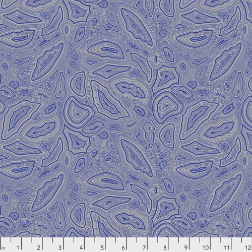 COTON TULA'S TRUE COLORS PAR TULA PINK POUR FREESPIRIT - MINERAL SAPHIR