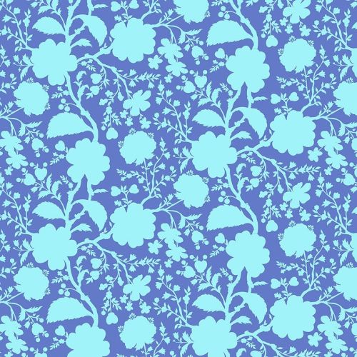 COTON TULA'S TRUE COLORS PAR TULA PINK POUR FREESPIRIT - WILDFLOWER DELPHINIUM