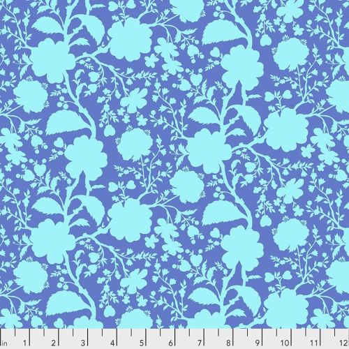 COTON TULA'S TRUE COLORS PAR TULA PINK POUR FREESPIRIT - WILDFLOWER DELPHINIUM