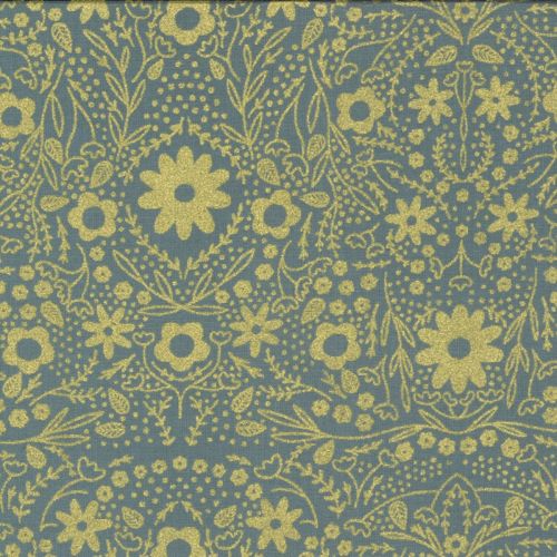 COTON DWELL IN POSSIBILITY PAR GINGIBER POUR MODA - FULL BLOOM CIEL